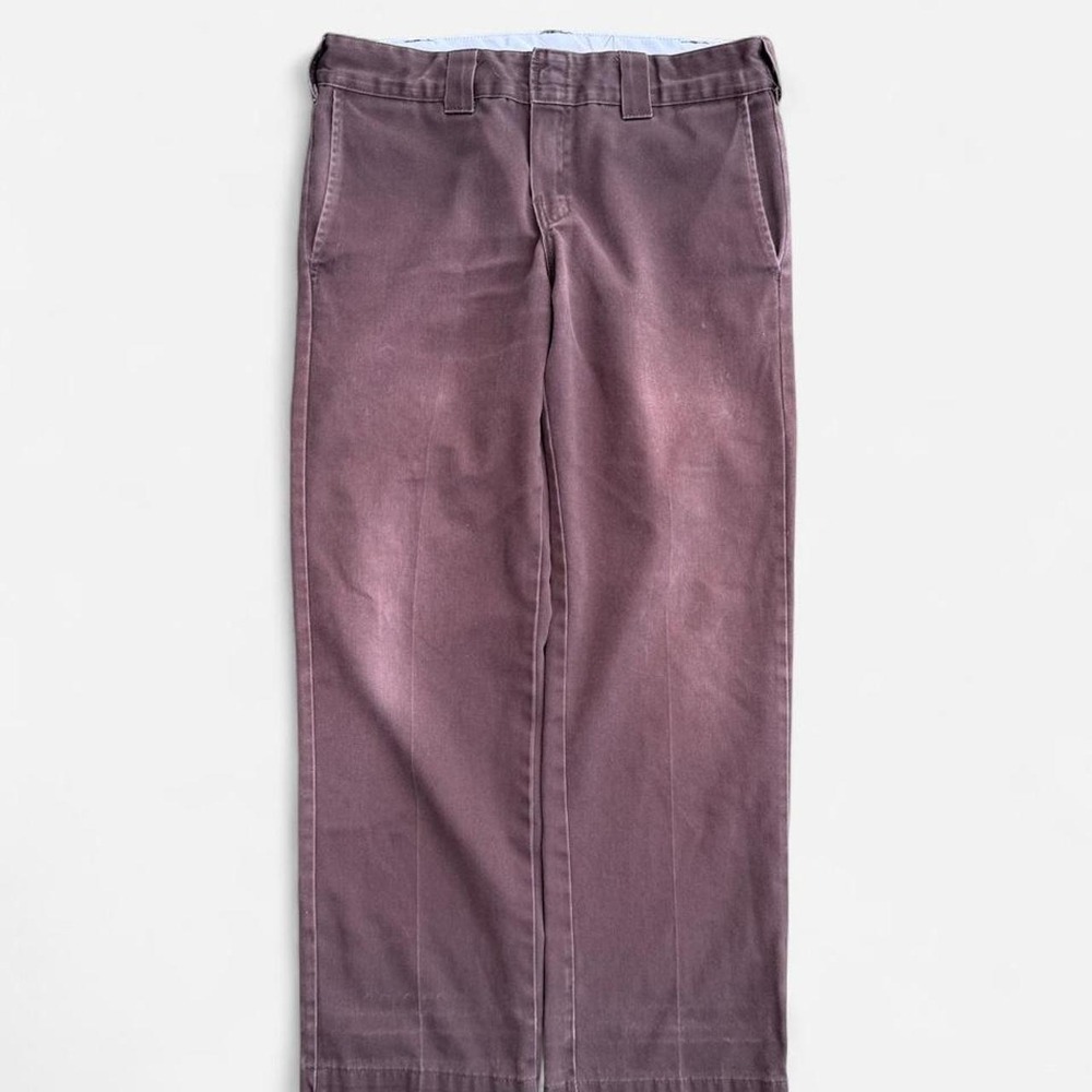 Dickies Maroon Workwear Chinos Vintage 90s Relaxed Fit Pants 32x30